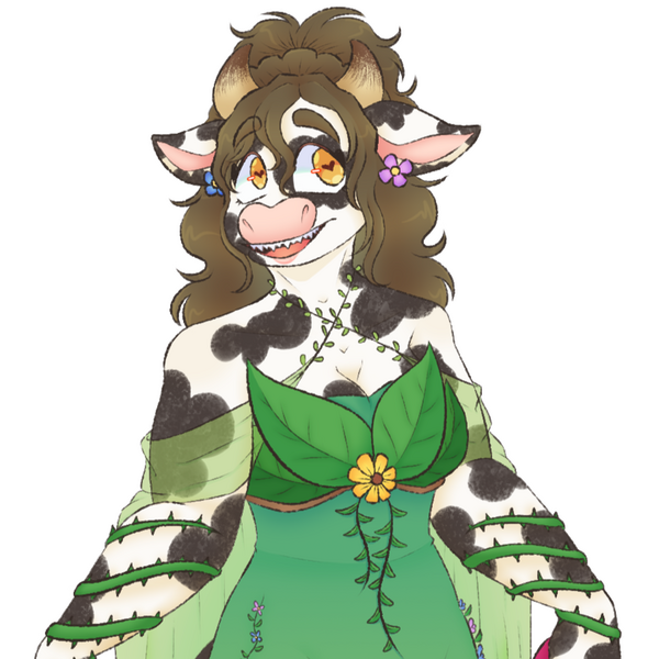 🌻┊Floral Cow